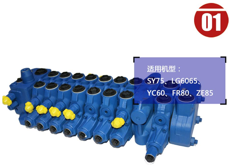 挖掘機分配閥批發(fā):中聯(lián)85挖掘機多路閥8SX14H2X