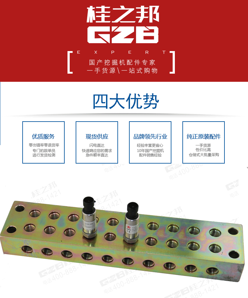 三一挖掘機過渡塊