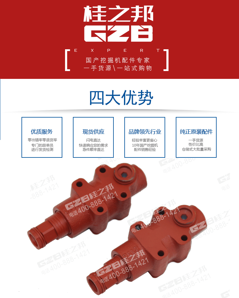 挖掘機邏輯閥組件