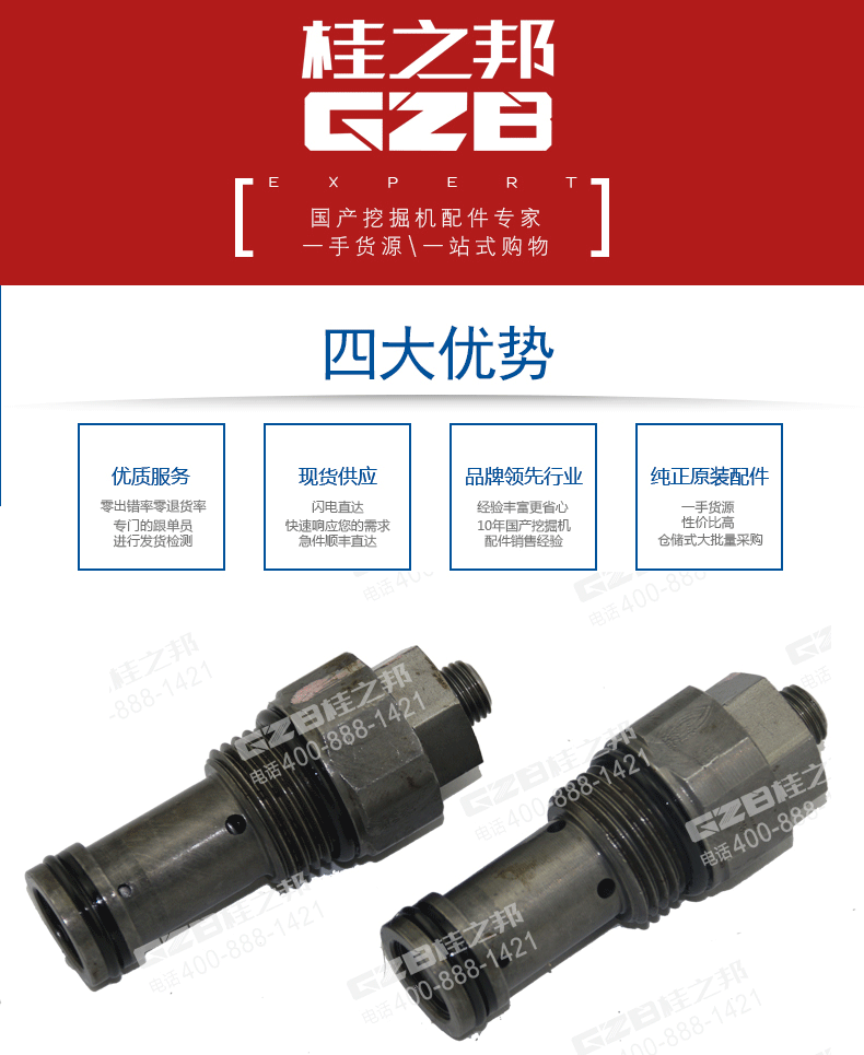 挖掘機LS主溢流閥